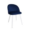 Krzesło Colin tkanina Welur noga metalowa