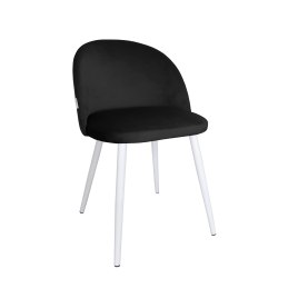 Krzesło Colin tkanina Welur noga metalowa