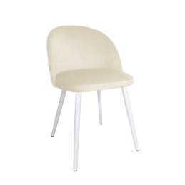 Krzesło Colin tkanina Welur noga metalowa