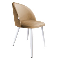 Krzesło Colin tkanina Welur noga metalowa