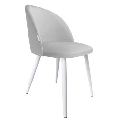 Krzesło Colin tkanina Welur noga metalowa