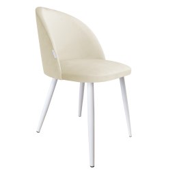 Krzesło Colin tkanina Welur noga metalowa