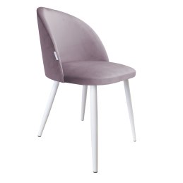 Krzesło Colin tkanina Welur noga metalowa