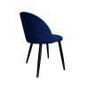 Krzesło Colin tkanina Welur noga metalowa