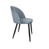 Krzesło Colin tkanina Welur noga metalowa