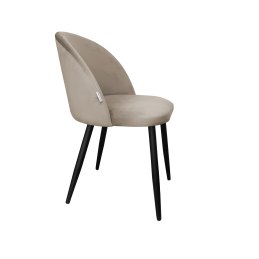 Krzesło Colin tkanina Welur noga metalowa