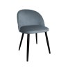 Krzesło Colin tkanina Welur noga metalowa