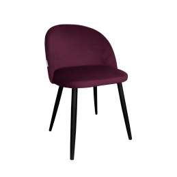 Krzesło Colin tkanina Welur noga metalowa