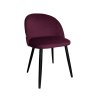 Krzesło Colin tkanina Welur noga metalowa