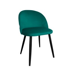 Krzesło Colin tkanina Welur noga metalowa