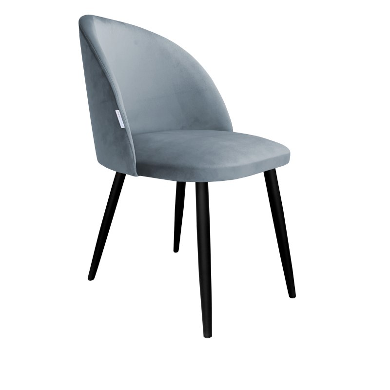 Krzesło Colin tkanina Welur noga metalowa