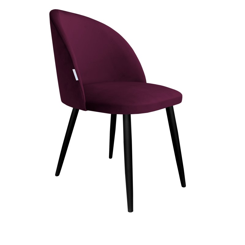 Krzesło Colin tkanina Welur noga metalowa