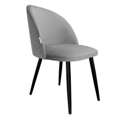 Krzesło Colin tkanina Welur noga metalowa