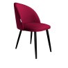 Krzesło Colin tkanina Welur noga metalowa