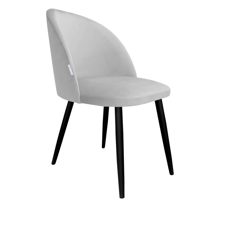 Krzesło Colin tkanina Welur noga metalowa