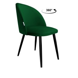 Krzesło Colin tkanina Welur noga metalowa