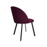 Krzesło Colin tkanina Welur noga metalowa