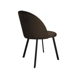 Krzesło Colin tkanina Welur noga metalowa