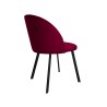 Krzesło Colin tkanina Welur noga metalowa