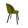 Krzesło Colin tkanina Welur noga metalowa