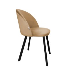 Krzesło Colin tkanina Welur noga metalowa