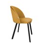 Krzesło Colin tkanina Welur noga metalowa