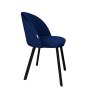 Krzesło Colin tkanina Welur noga metalowa