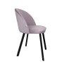 Krzesło Colin tkanina Welur noga metalowa