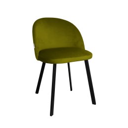 Krzesło Colin tkanina Welur noga metalowa