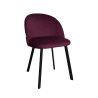 Krzesło Colin tkanina Welur noga metalowa