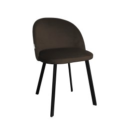 Krzesło Colin tkanina Welur noga metalowa