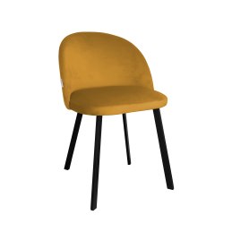 Krzesło Colin tkanina Welur noga metalowa