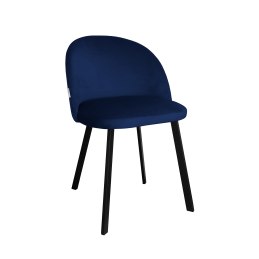 Krzesło Colin tkanina Welur noga metalowa