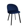 Krzesło Colin tkanina Welur noga metalowa