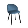 Krzesło Colin tkanina Welur noga metalowa
