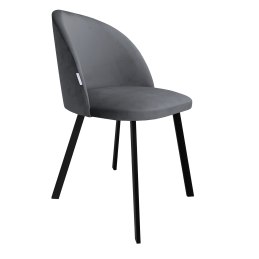 Krzesło Colin tkanina Welur noga metalowa