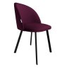 Krzesło Colin tkanina Welur noga metalowa
