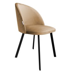 Krzesło Colin tkanina Welur noga metalowa
