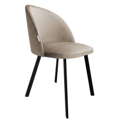 Krzesło Colin tkanina Welur noga metalowa
