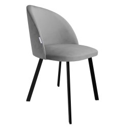 Krzesło Colin tkanina Welur noga metalowa