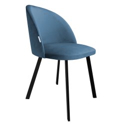Krzesło Colin tkanina Welur noga metalowa