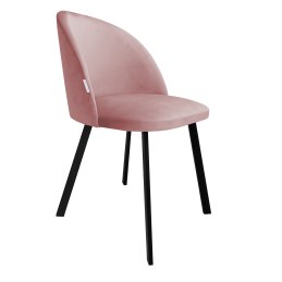 Krzesło Colin tkanina Welur noga metalowa
