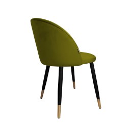 Krzesło Colin tkanina Welur noga metalowa