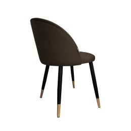 Krzesło Colin tkanina Welur noga metalowa