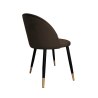 Krzesło Colin tkanina Welur noga metalowa