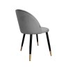 Krzesło Colin tkanina Welur noga metalowa