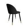 Krzesło Colin tkanina Welur noga metalowa