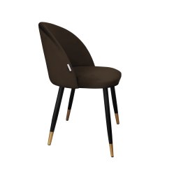 Krzesło Colin tkanina Welur noga metalowa