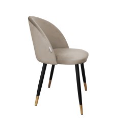Krzesło Colin tkanina Welur noga metalowa
