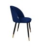 Krzesło Colin tkanina Welur noga metalowa